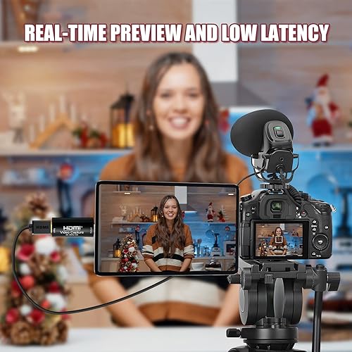 Miniatura 4 de ORIVISION Tarjeta de captura de video HDMI, Cam Link 4K 30 HDMI a USB 3.0 1080P60 Dispositivo de tarjeta de captura de juegos para transmisión,