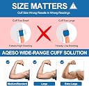 PAXMAX Single Tube Extra Long XL Size Blood Pressure Monitor Machine Cuff (22-48 cm) - Compatible with Most Brands (Dark Blue) gallery image