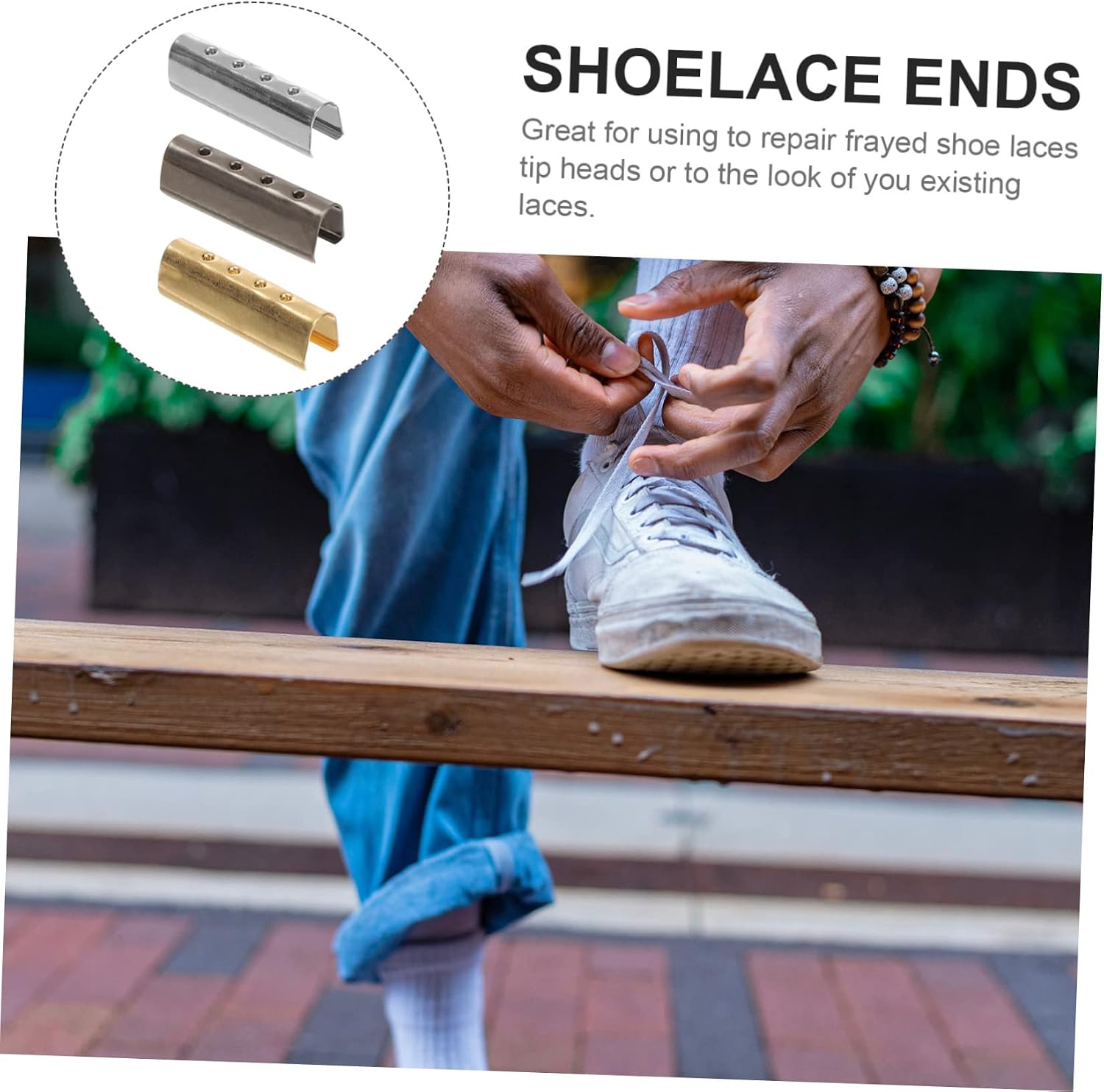 150pcs Metal Buckle Toggles for Shoelaces Rope Shoe Laces Repair Accessories Practical End Caps