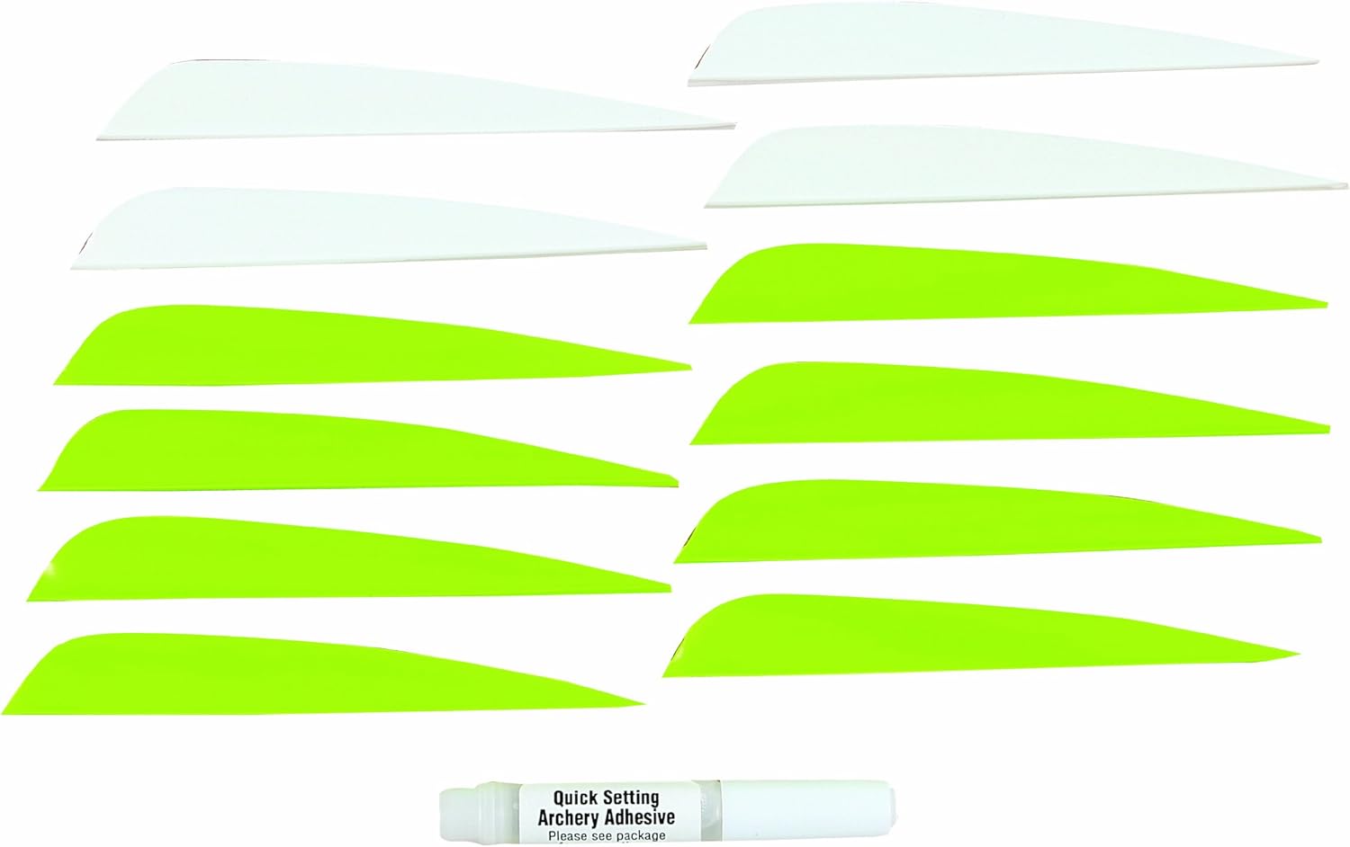 Allen Company Hunter Vane Arrow Repair Kit, 4Inch Vanes and Glue