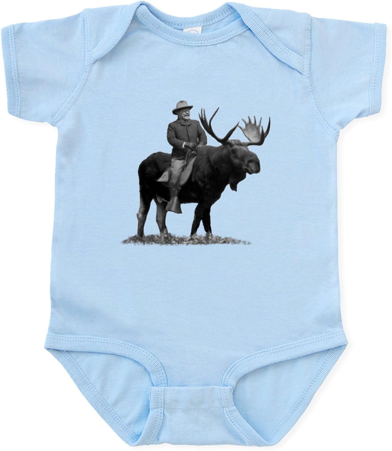 CafePress Teddy Roosevelt On Bullmoose Body Suit Cute Infant Bodysuit Baby Romper