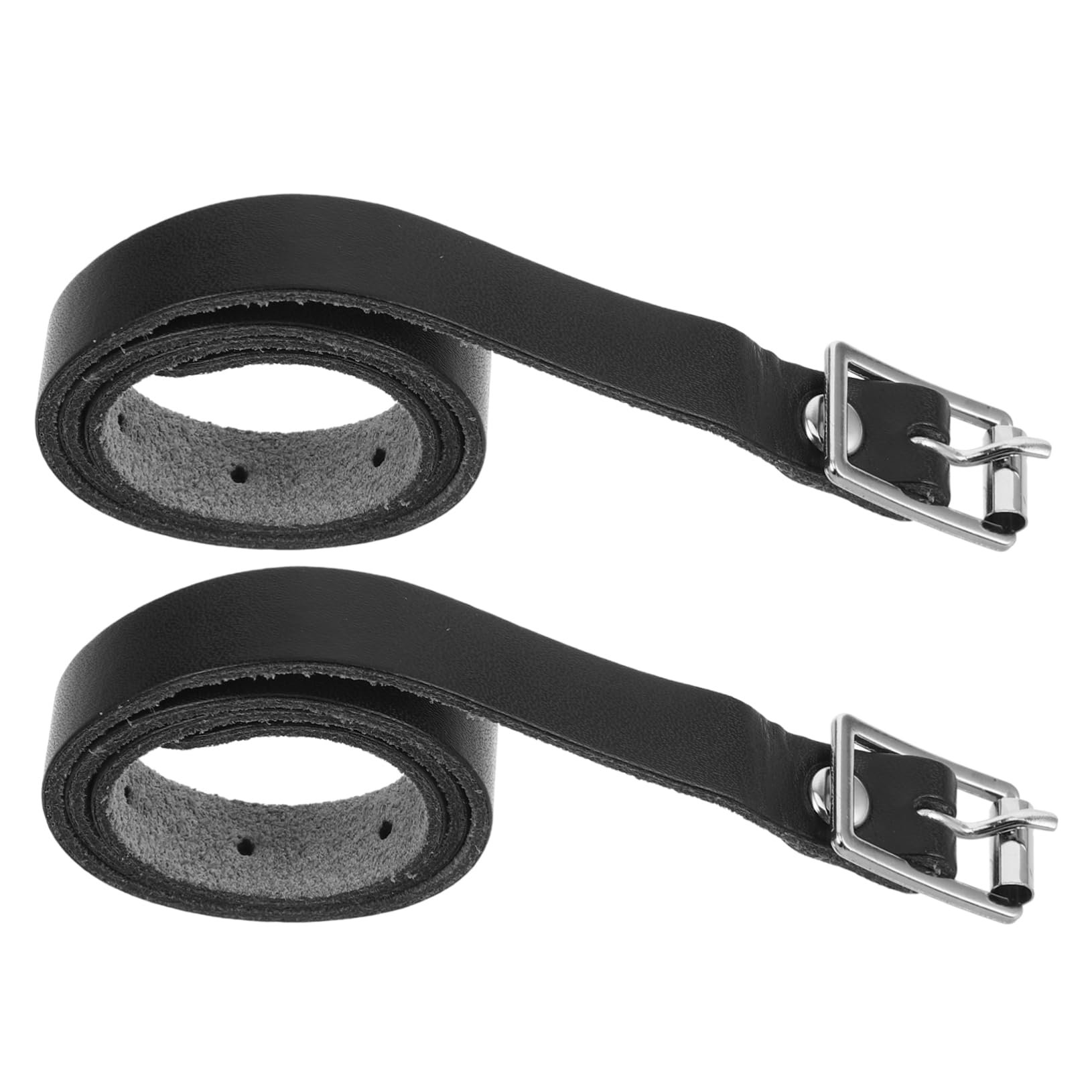 HOLIDYOYO Vintage Long Shank Spurs Straps for Cowboy Boots Durable PU Stainless Steel Webbing Enhanced Grip for Equestrian Sports for Men and Women