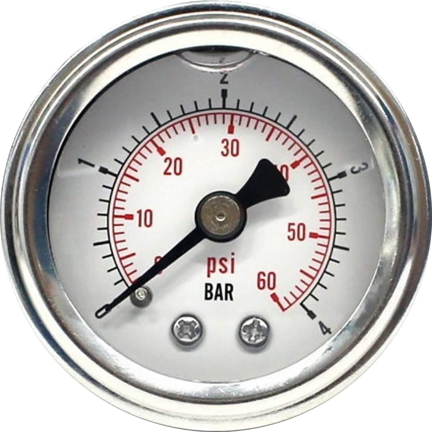 HardDrive 169702 Oil Pressure Gauge - 60 PSI - White