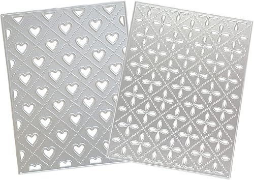 Miniatura 2 de Plantillas de metal 3D para álbumes de recortes, plantillas de grabado de acero al carbono para manualidades, suministros de arte (gotas de cuatro