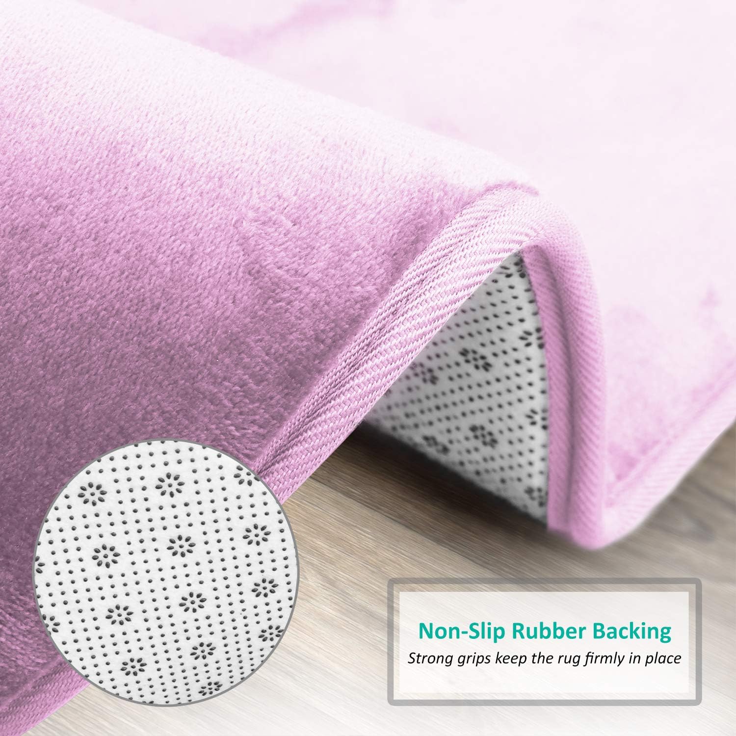 Clara Clark Bathroom Rug 32" x 20"- Bathroom Rugs, Memory Foam Bath Mat, Plush, Cozy, Ultra Soft, Non Slip, Machine Washable, Quick Dry - Lavender