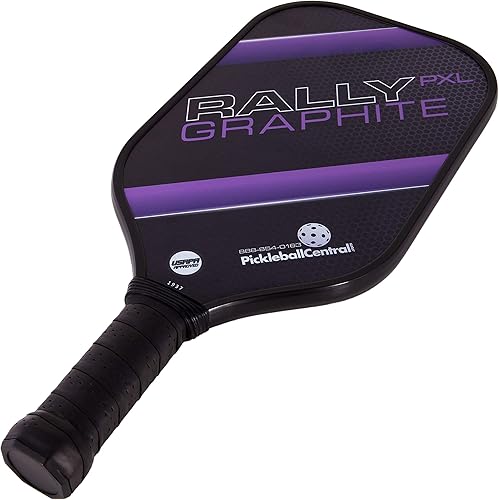 Miniatura 2 de Rally PXL - Paleta de pickleball de grafito Núcleo de nido de abeja compuesto de polímero, cara de carbono de grafito, ligera, aprobada por USAPA
