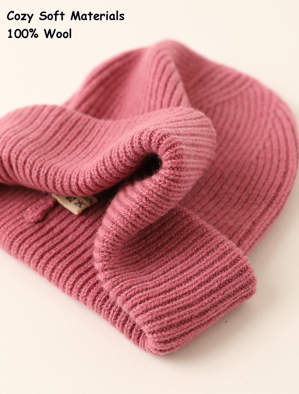 Modna miękka ciepła dzianinowa czapka beanie z mankietami dla mężczyzn i kobiet, 100% wełna, klasyczna dzianinowa czapka z czaszką na jesień zimę, swobodna, wiatroszczelna, outdoorowa czapka sportowa