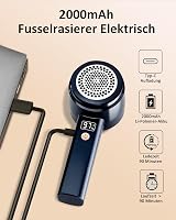 Zpincsipo Elektromos Szövetborotva 2000mAh Akkumulátorral, 3 Sebesség, 6 Pengés, LED Kijelző, USB-C Töltés, Gyapjúszedő Ruhákhoz 2