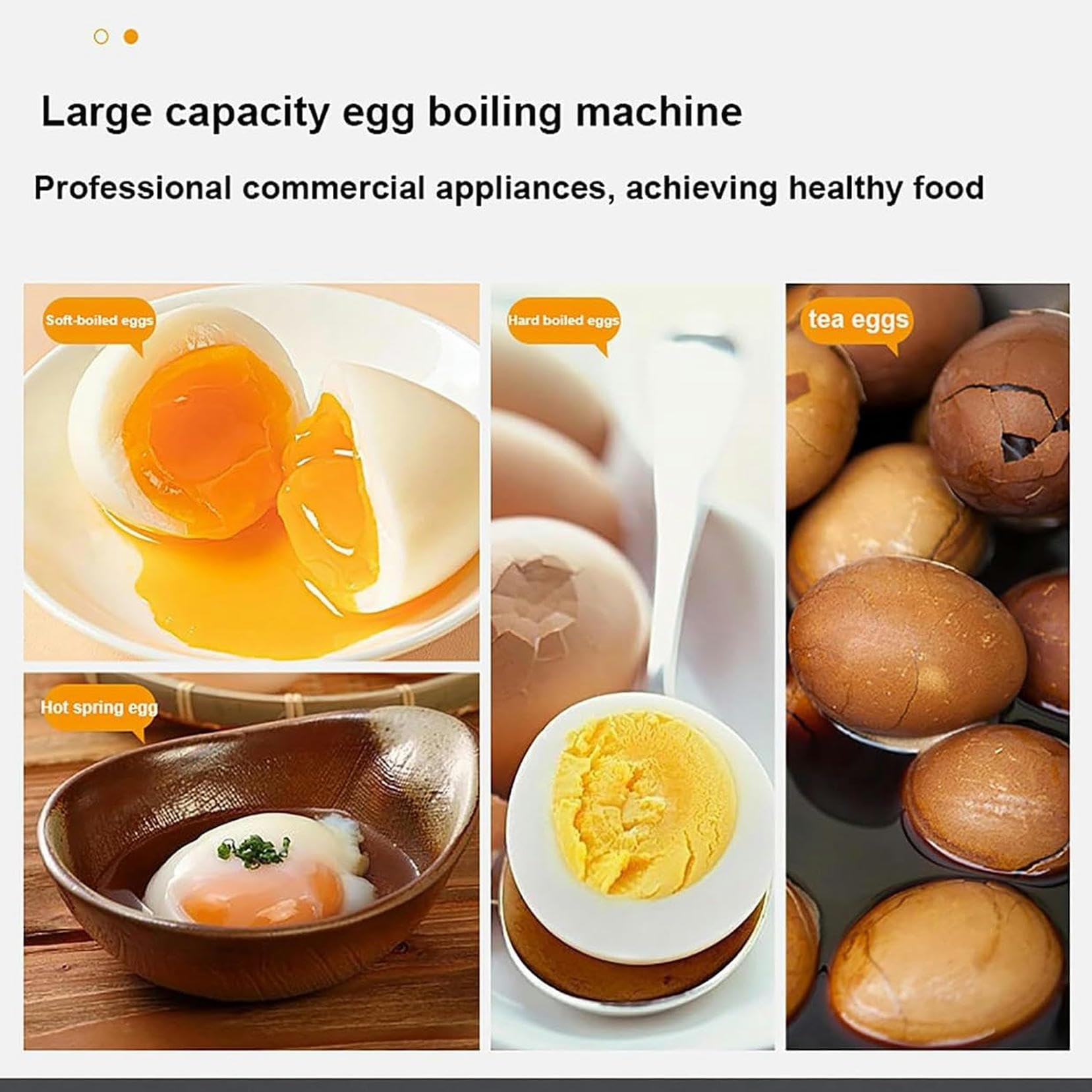 UWYTGF Commercial Hot Spring Egg Cooker,Electric Egg Cooker,60Pcs Large Capacity Egg Boiler with Timer,75? Constant Temperature,for Rapid Soft,Medium,Poached,Hard Boiled