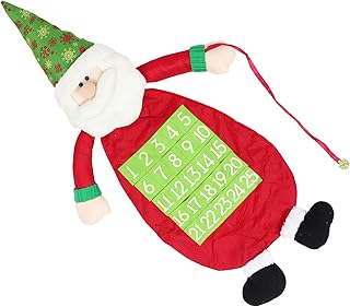 Toyvian Christmas Calendar Ornament for Kids Santa Ornament Elk Decor Xmas Felt Countdown Calendar Reusable Advent Calendar Christmas Advent Calendar Christmas Festival Santa Calendar Elk