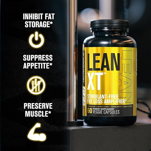 Miniatura 3 de Jacked Factory Lean-XT - Quemador de grasa sin cafeína, suplemento de pérdida de peso no rígido, supresor del apetito y potenciador del metabolismo