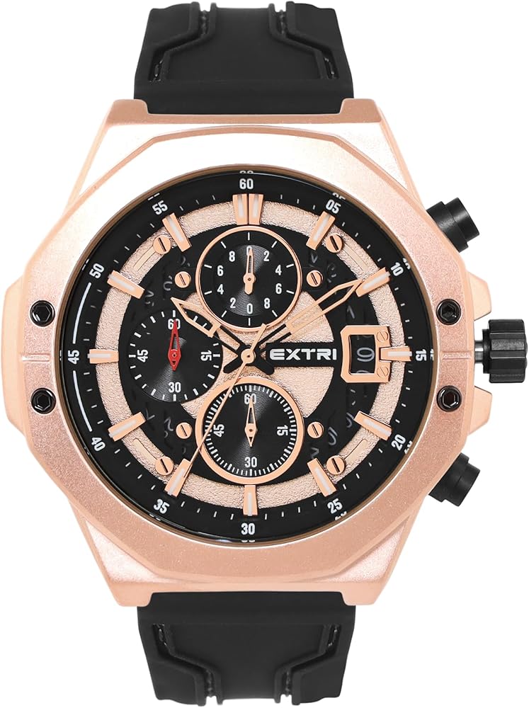 Buy EXTRI Analog Rose Gold Dial Men's Watch-X6062-I at Amazon.in