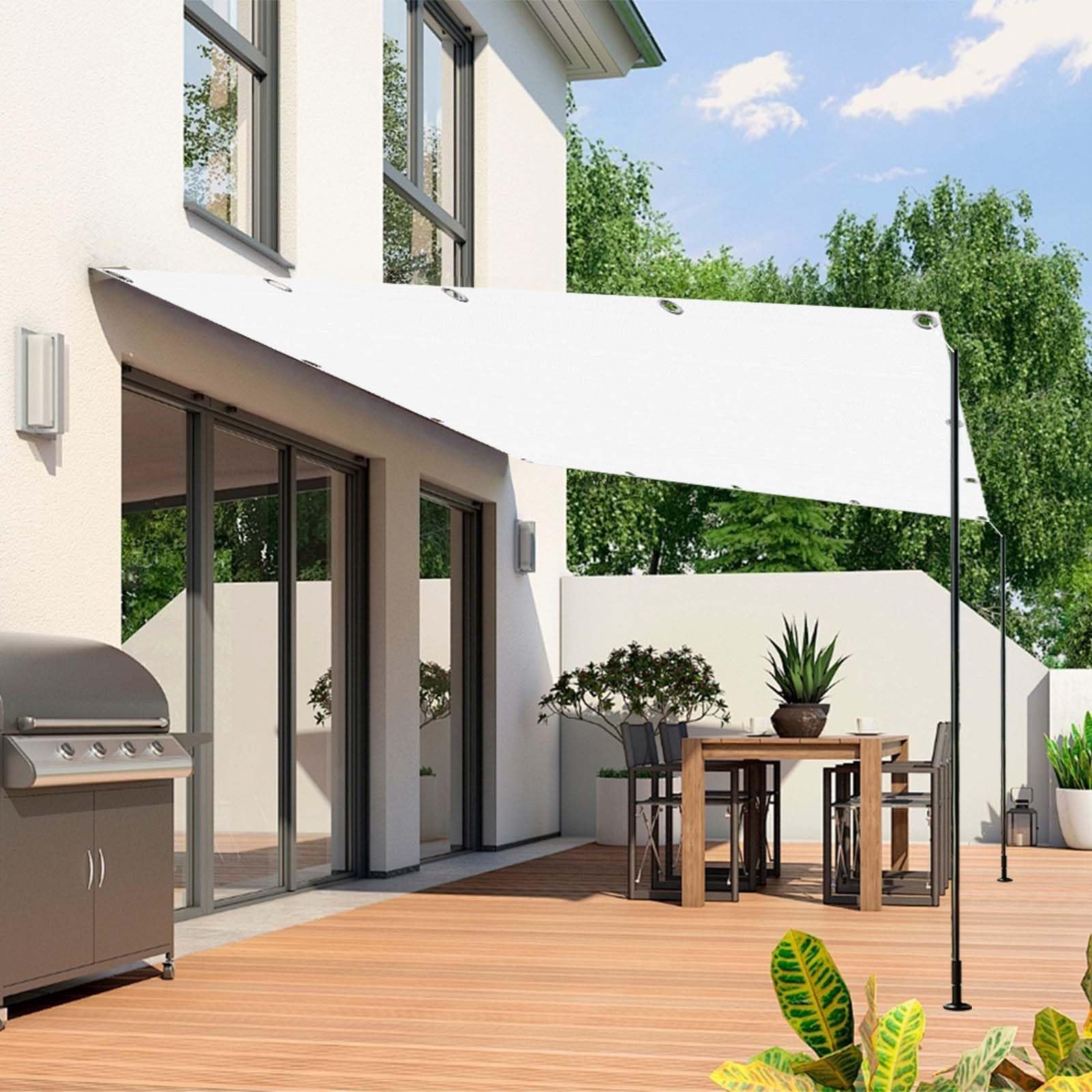 Toile ombrage camping et terrasse contre la chaleur et la pluie
