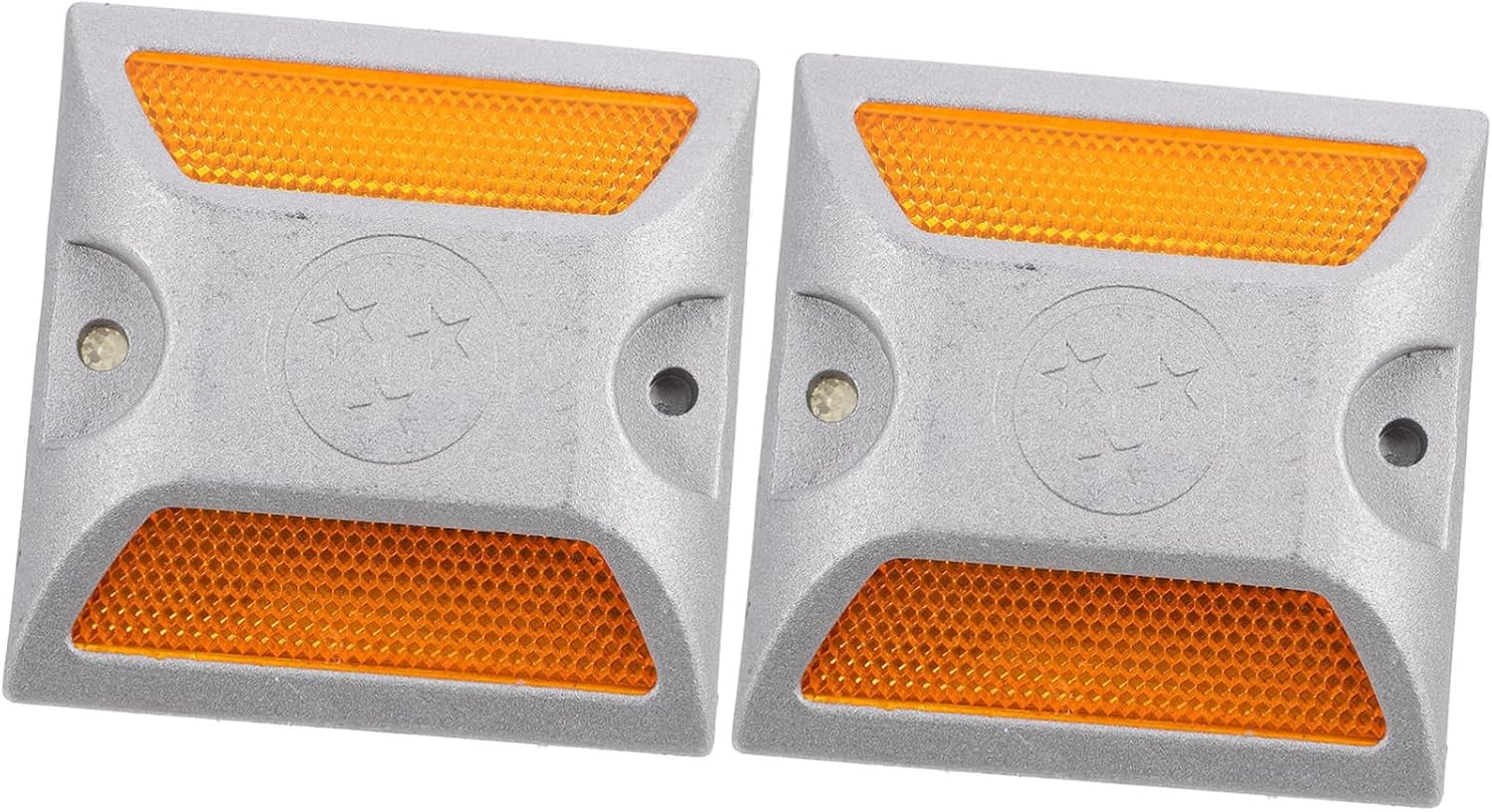 Marcadores reflectantes de aluminio para pavimento 2 piezas miniatura 1