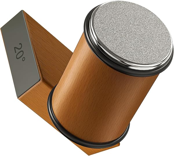 Knife Sharpener - Rolling Knife Sharpening Tool Kit with 400 & 1000 Grit Discs for Kitchen Chef's Knives and Scissors, 15 & 20 Degree Magnetic Angle Knife Sharpeners Roller Gadgets Gifts - 1