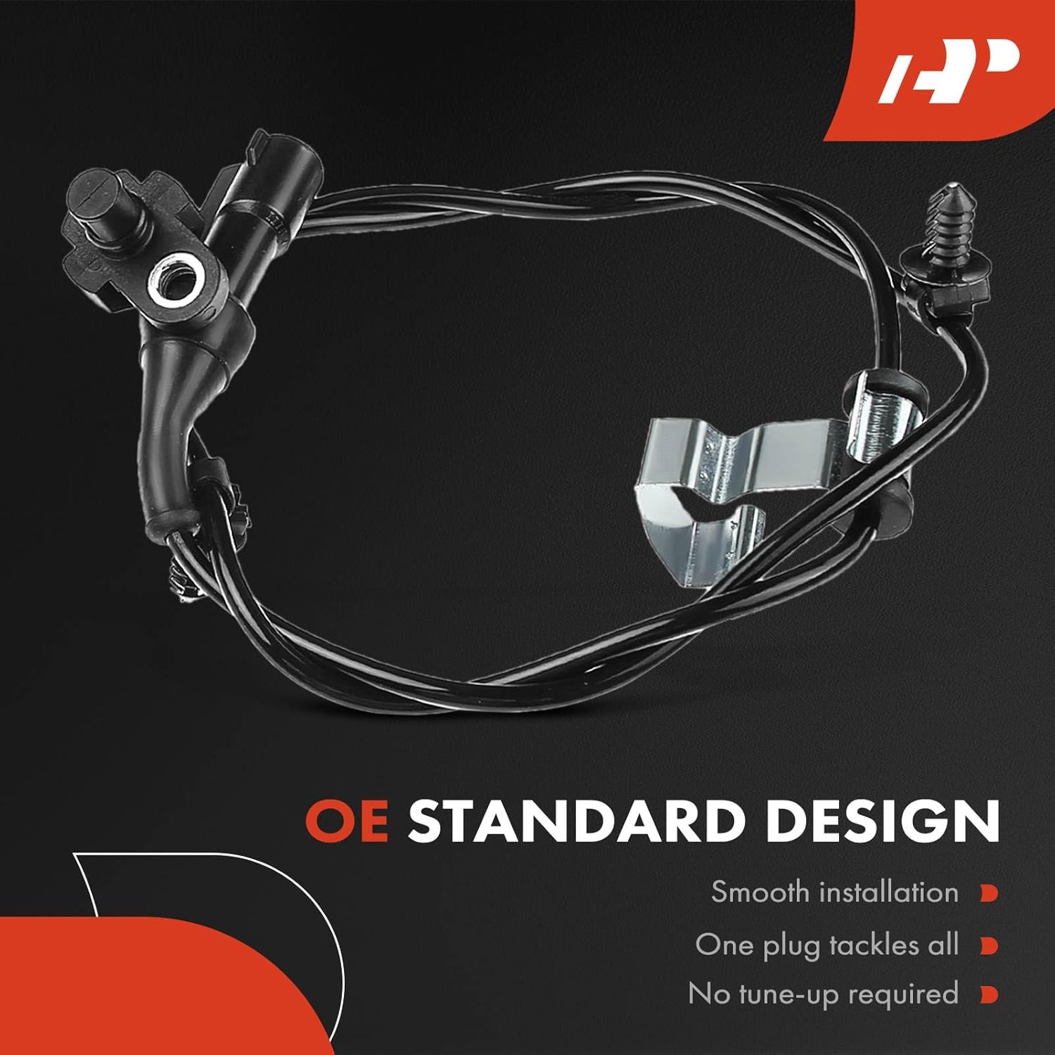 A-Premium ABS Wheel Speed Sensor Compatible with Ford, Lincoln Models - Edge 2007-2008, MKX 2007-2008, 3.5L, FWD - Front and Rear, Driver and Passenger Side, Replace# DT4Z2C205AB 4-PC Set