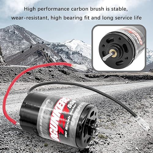 Miniatura 3 de OGRC Motor 550 12T Motor cepillado para Traxxas 110 Slash 2WDTraxxas Slash 4WD (pieza#3785) Redcat ARRMA AXIAL HSP HPI Wltoys Kyosho HELION