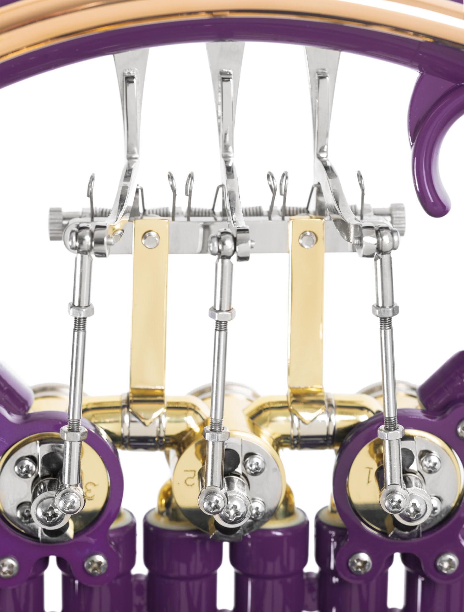 Classic Cantabile WH-30VT MardiBrass Cor d'harmonie plastique Bb violet, embouchure & housse sac à dos, pour débutants et pros, résistant aux intempéries, étanche, léger et stable.