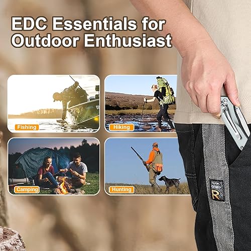 Miniatura 10 de Cuchillo de bolsillo plegable negro, hoja de acero inoxidable 8cr13mov, mango de aluminio ligero, bloqueo de forro de seguridad, clip para cinturón,