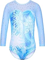 TFJH E Kids Little Girls' One Piece Sparkly Gymnastics Leotard Practice Outfits