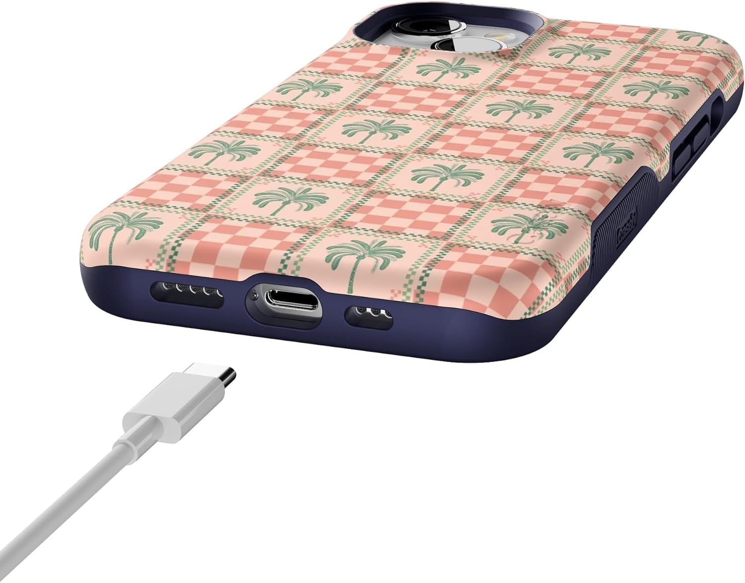 Casely iPhone 13 Case | The Social Club | Palm Beach | Bold Protective Design | Compatible with MagSafe