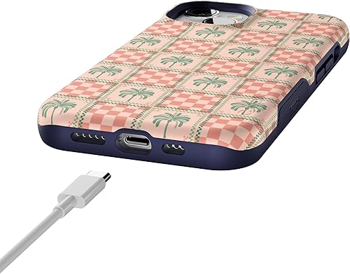 Vista 1274 de Casely Funda para iPhone 13 Compatible con MagSafe Color Splash de medianoche Funda retro abstracta Color de medianoche Splash Abstracto