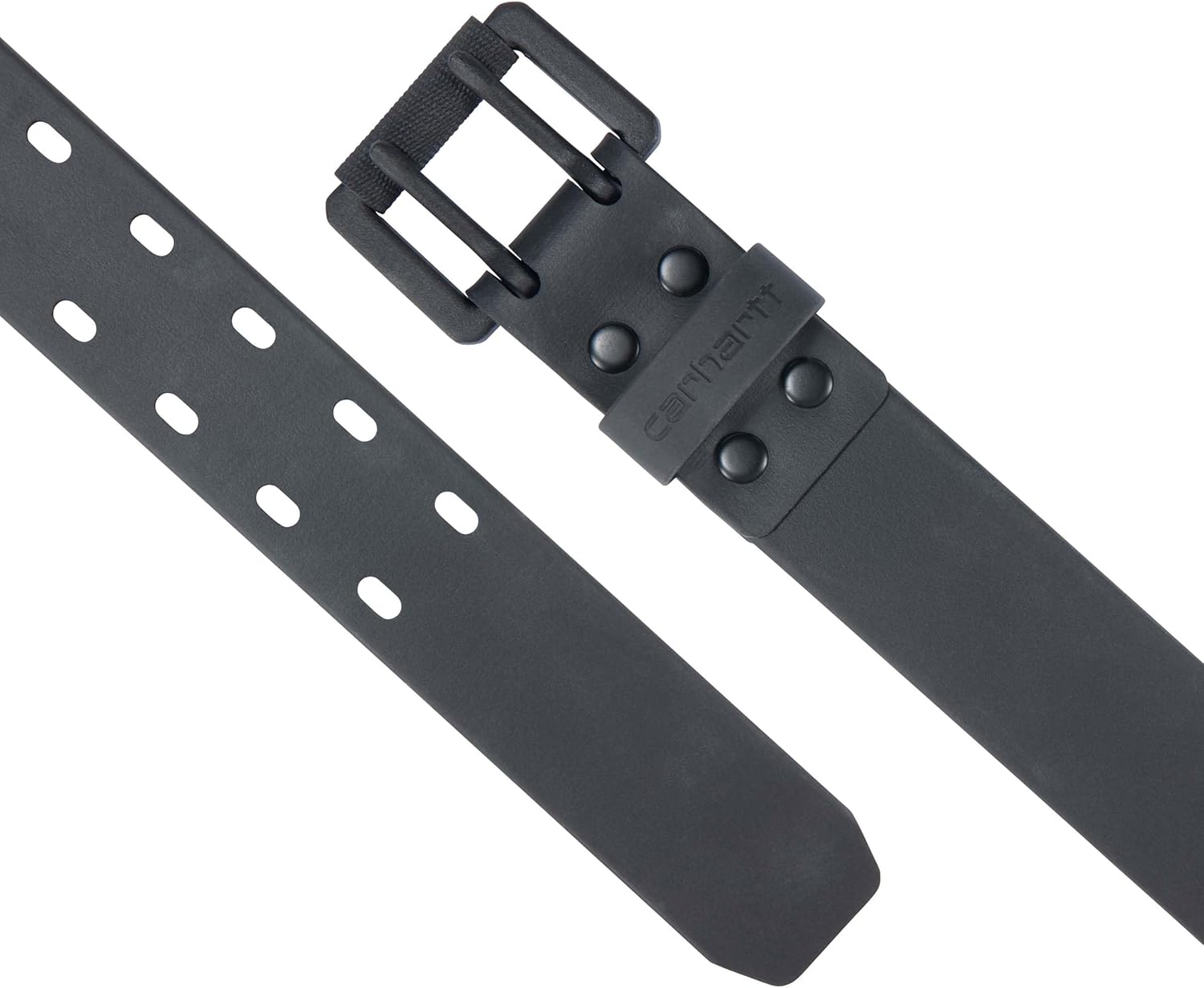 Carhartt Men's Casual Water Repellent Belts, w/Durable TPU Coated Webbing Material and Double-Prong Roller Buckle, Black w/Matte Black Finish, 40 - Image 2