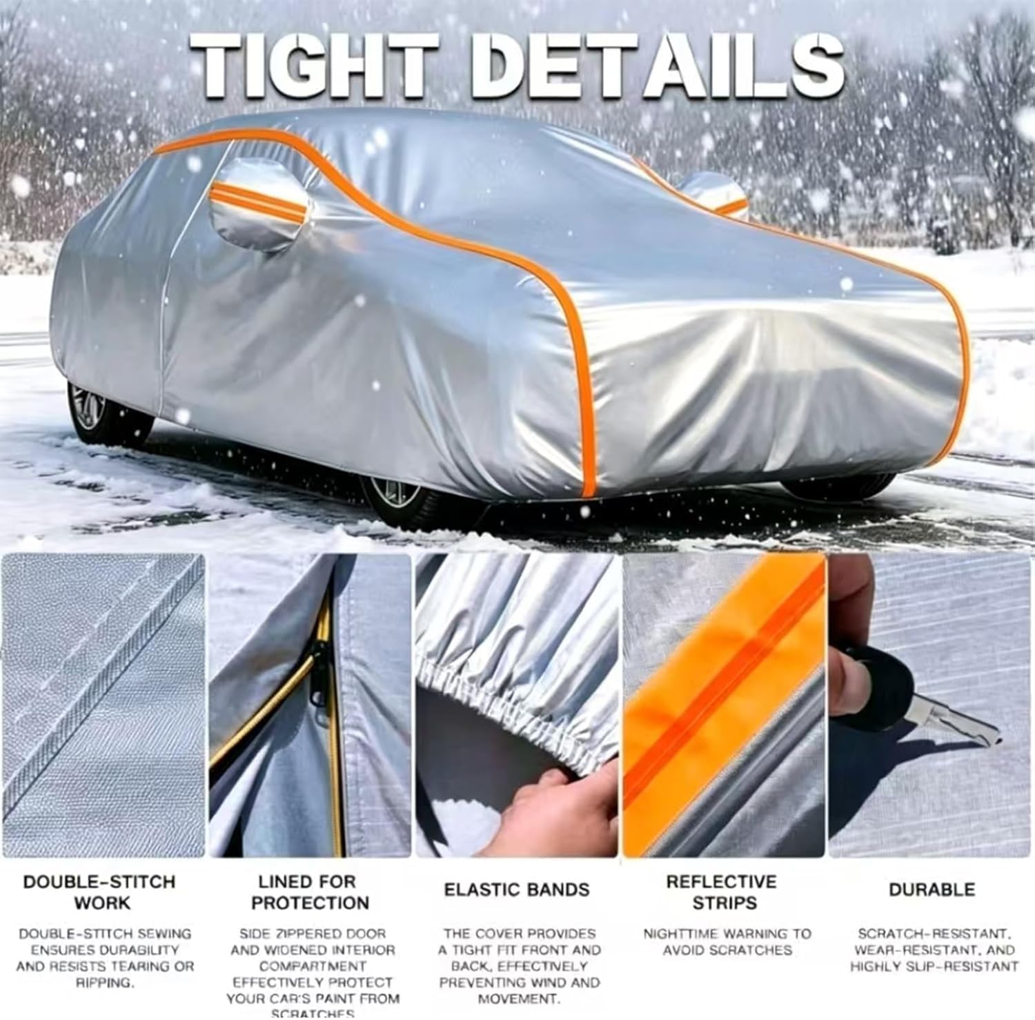 Autoabdeckung Wasserdicht für Opel Cascada, Auto Abdeckplane Vollgarage Autoplane für Outdoor, wasserdicht atmungsaktiv gegen Regen Schnee Staub UV