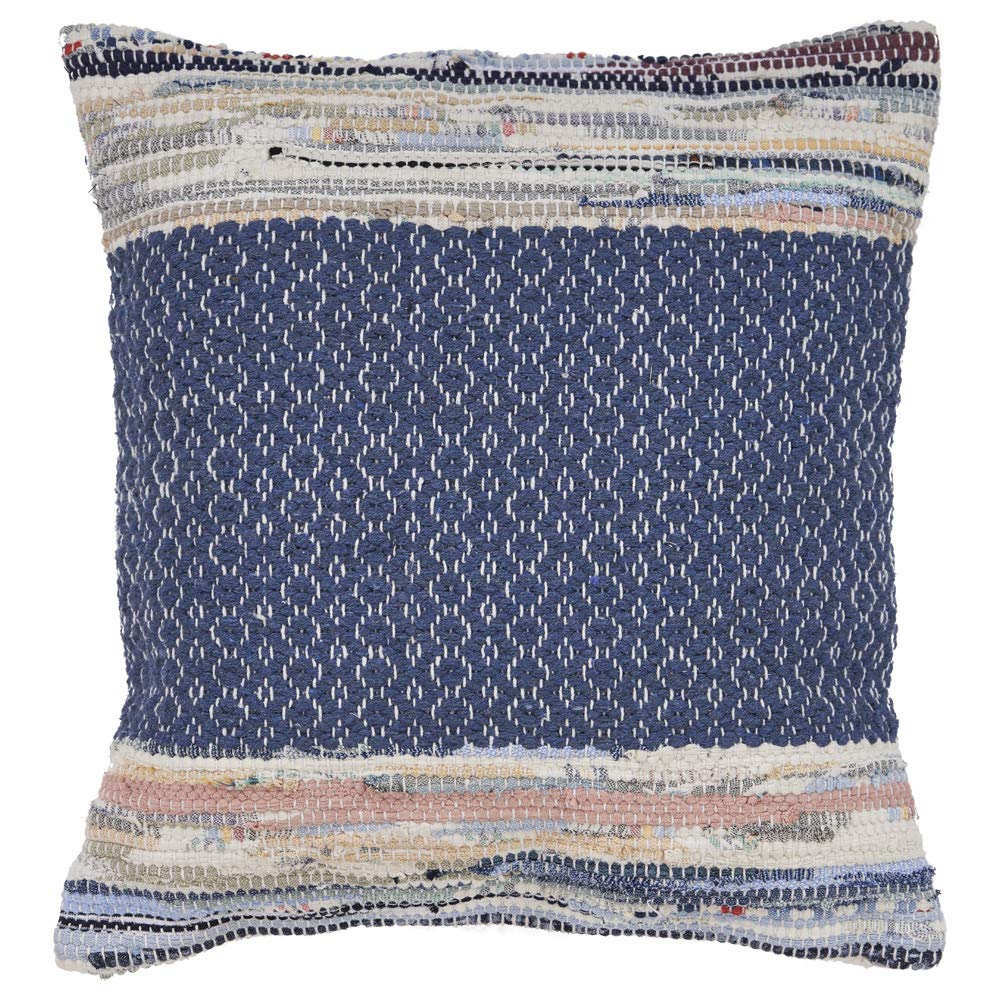 LR Home Diamond Shape Throw Pillow 18" x 18" Mutli-Blue