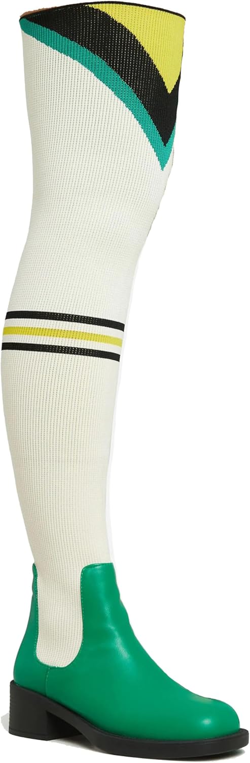 Lemonade Rev-It-Up Womens Motocross Detail Over The Knee Thigh High Long Boot