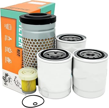 6C060-99410 Outer Air Filter HH160-32093 Oil Filter Maintenance Kit for Kubota B26 B2100 B2400 B2410 B2630 B2910 B3030 B7400 B7500 B7510 B7610 with HH670-37710 Filter HH660-36060 Oil Filter