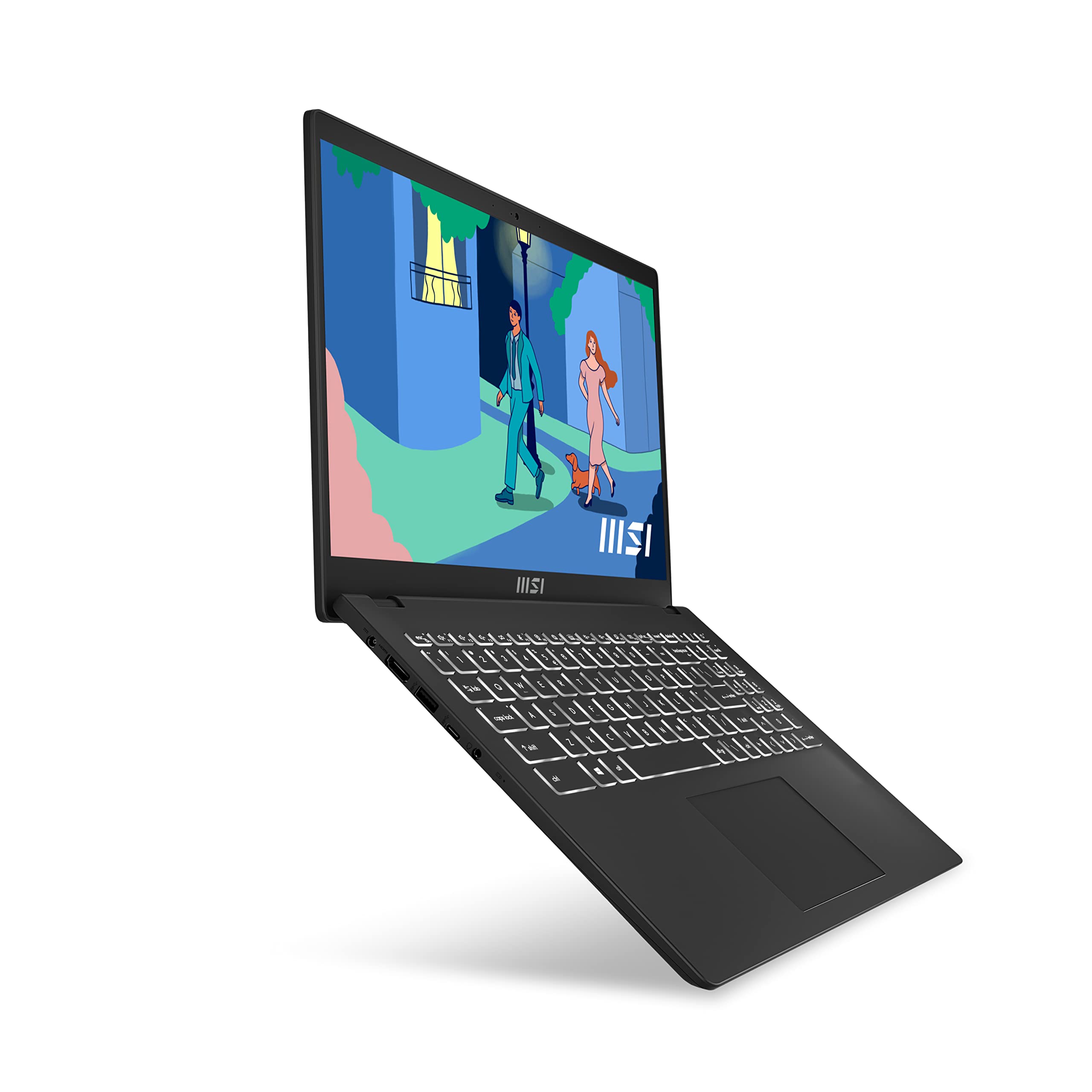 MSI Modern 14 C7M-423XES Ordenador Portátil 14" FHD, Ryzen 7 7730U, AMD Radeon Graphics, 16GB RAM, 1TB SSD, Sin Sistema operativo, Classic Black, Teclado QWERTY Español — view 76