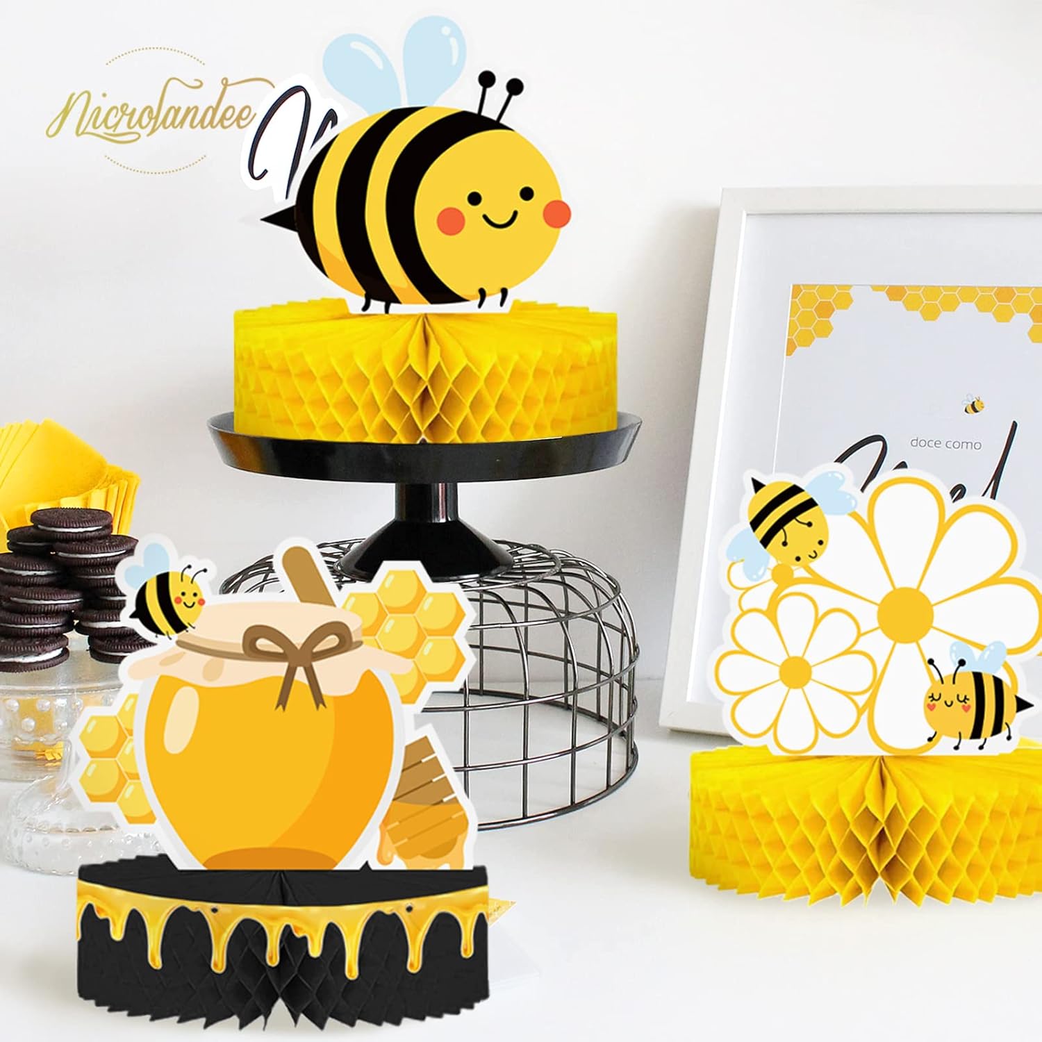 NICROLANDEE Bee Party Decorations - Image 4