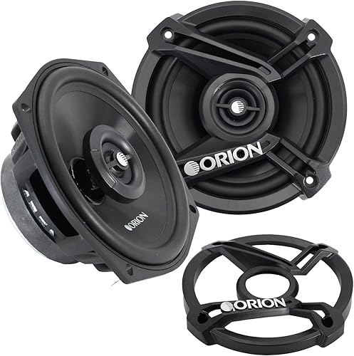 ORION Cobalt Series CB52 - Altavoces coaxiales de 2 vías para automóvil, 200 W, 4 ohmios, rango completo, graves mejorados, cono de polipropileno y