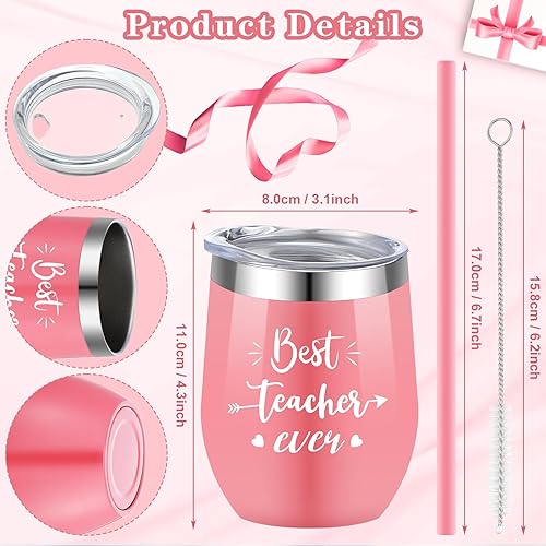 Miniatura 2 de Cunhill Juego de 2 tazas de regalo de agradecimiento para mujeres, taza de café, recuerdo y decoración de graduación de pisapapeles (mejor estilo de