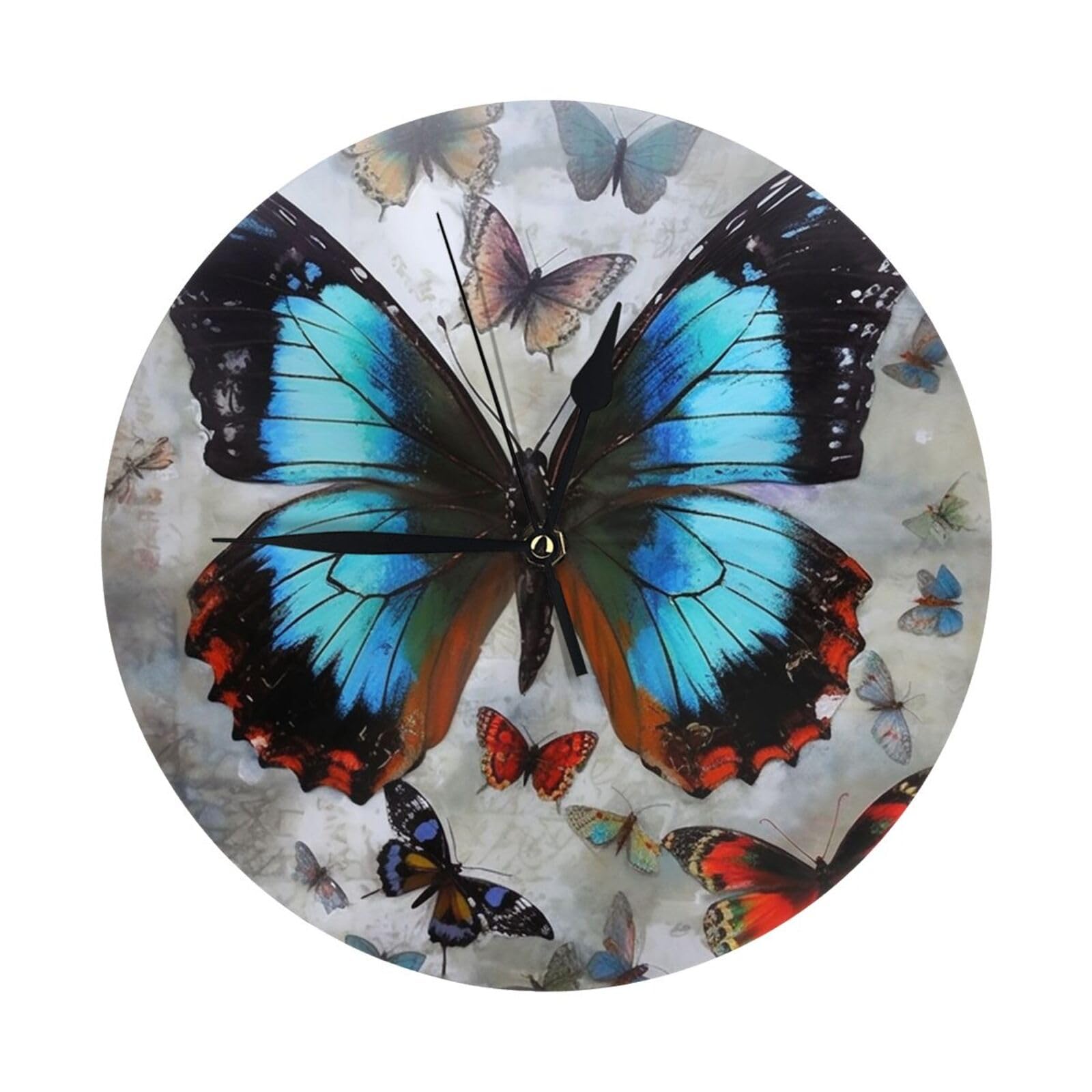 Horloge murale papillon pour chambre d'enfant : sommeil sans tic-tac assuré