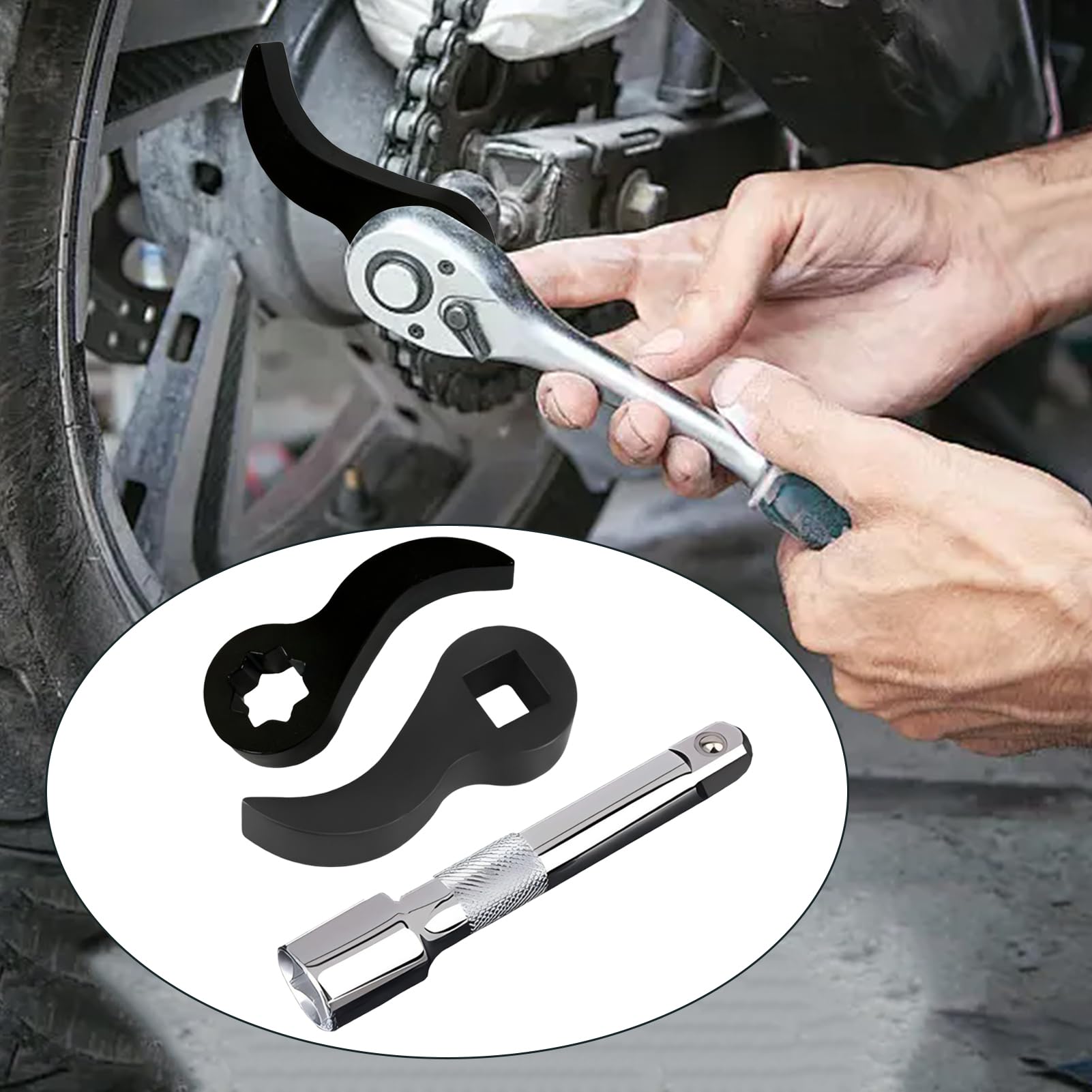 Automotive Half Shaft Puller Tool - Transmission Shaft Remover | Lightweight Horn Design Axle Separator, Ergonomic Joint Puller CV Boot Wrench Adapter Head Tool for Confined Areas