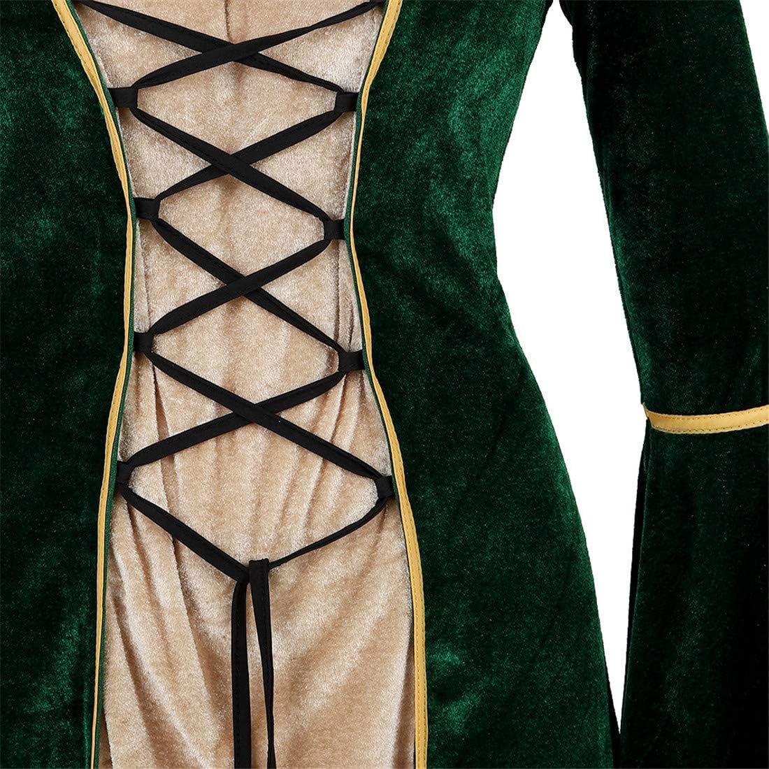 Zhitunemi Renaissance Costumes for Women Dress: Medieval Costume Womens Halloween Dress - Fairy Renaissance Festivals & Fairs