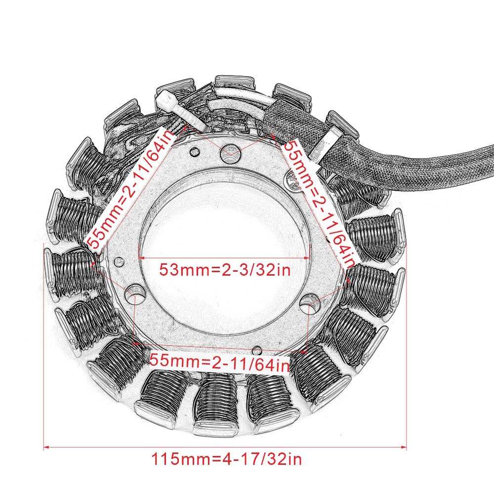 Bobina statore generatore magnete LTA500 LTA 500 Vinson 4WD 2002 2003 2004 2005 2006 2007 32101-09F40 32101-09F30 Bobina di accensione