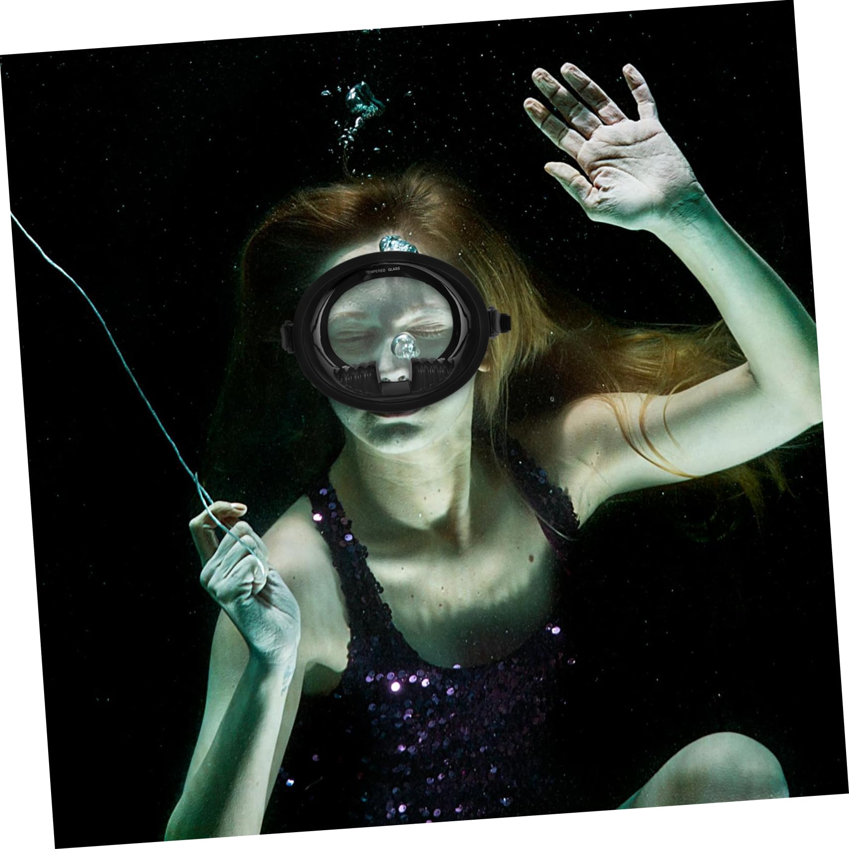 VANZACK Máscara De Buceo De Vidrio Contadores De Cuentas De Golf para Mujeres Gafas De Buceo Dianas De Espuma Tiro con Arco Equipo De Snorkel Anteojos Máscara De Buceo Antivaho