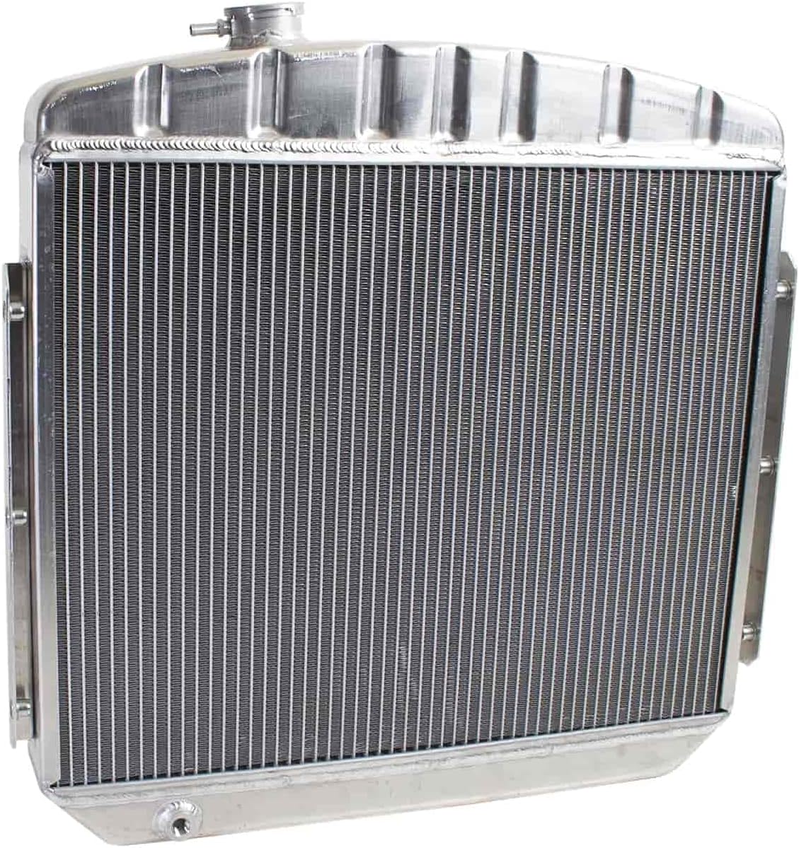 Griffin 6-70046 Radiator with Trans Cool (55-57 Chevy 2 Row Rear Mt.1in Tube)