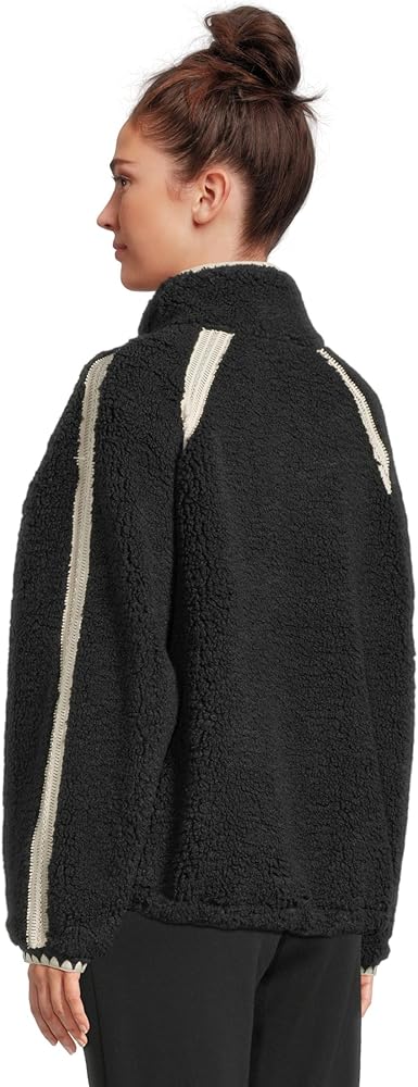 Amazon.com: UGG Women's Nikia Crochet Uggfluff Jacket, Black, XS