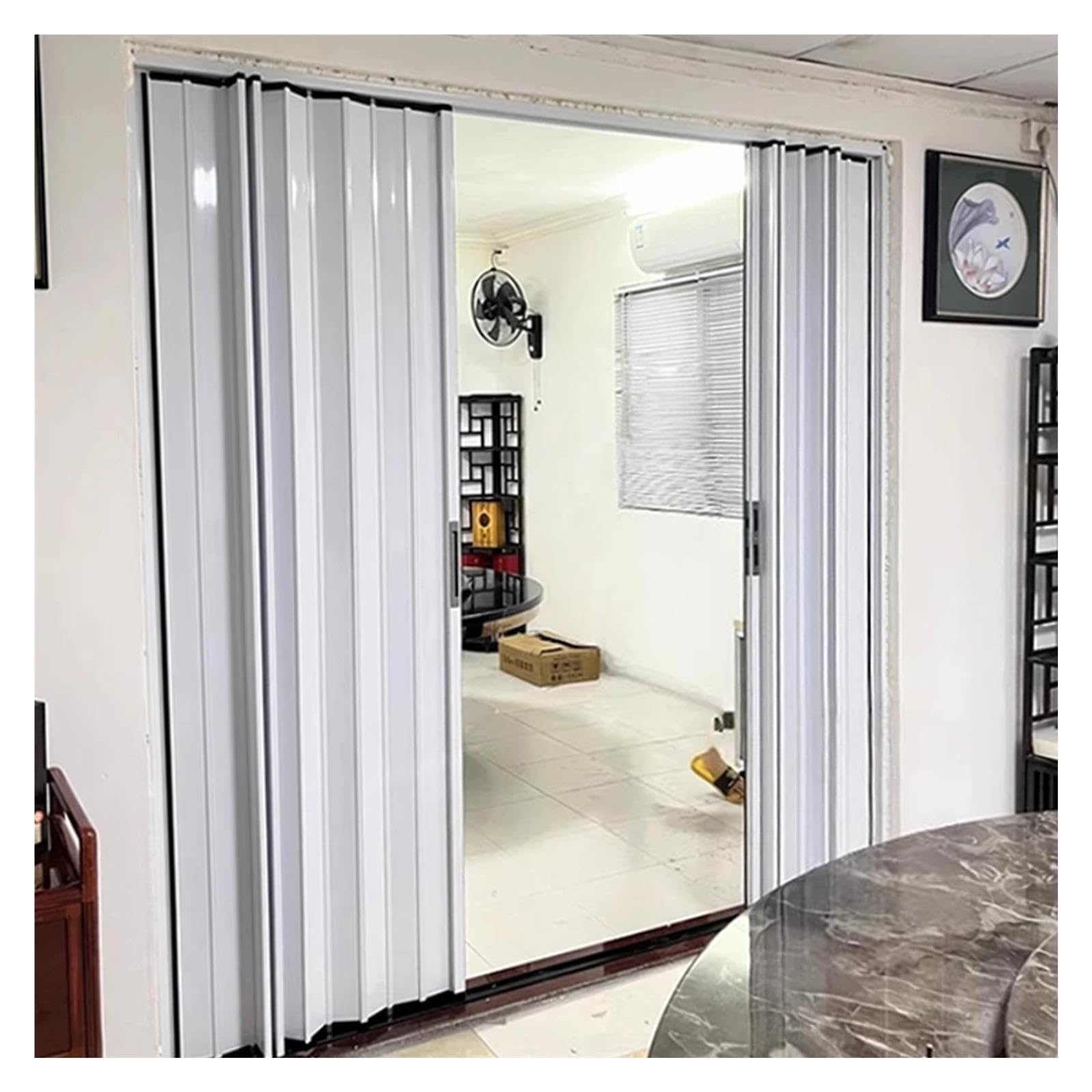 Porta Pieghevole Alluminio Su Misura con Guida Bassa Design