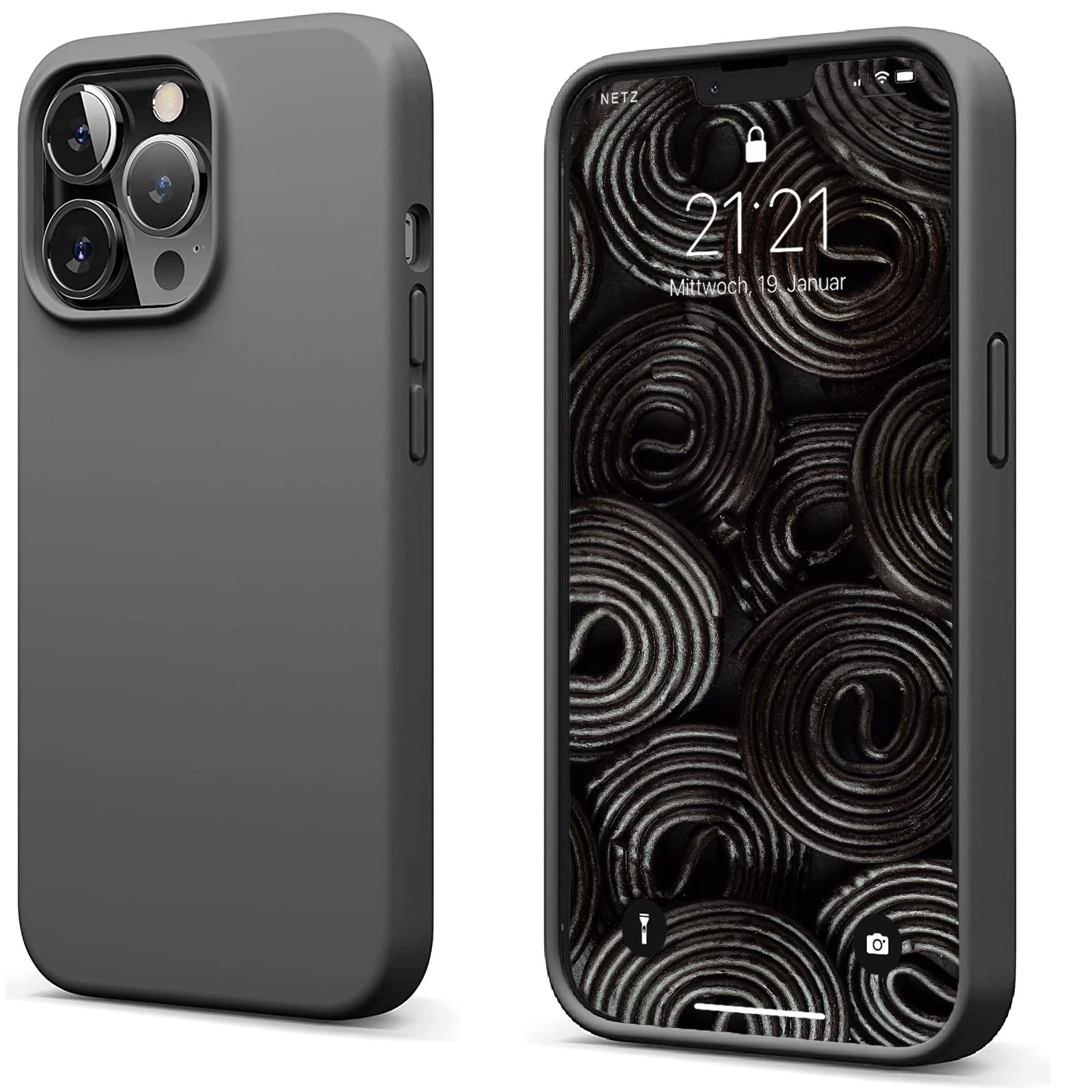 PfXOriginal Candy Case for iPhone (iPhone 13 Pro, Liquorice)