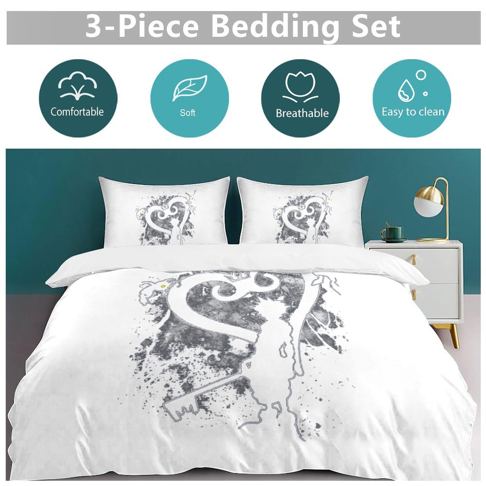 Amazon｜キングダムハーツ 寝具3点セット 布団カバー シングル 寝具