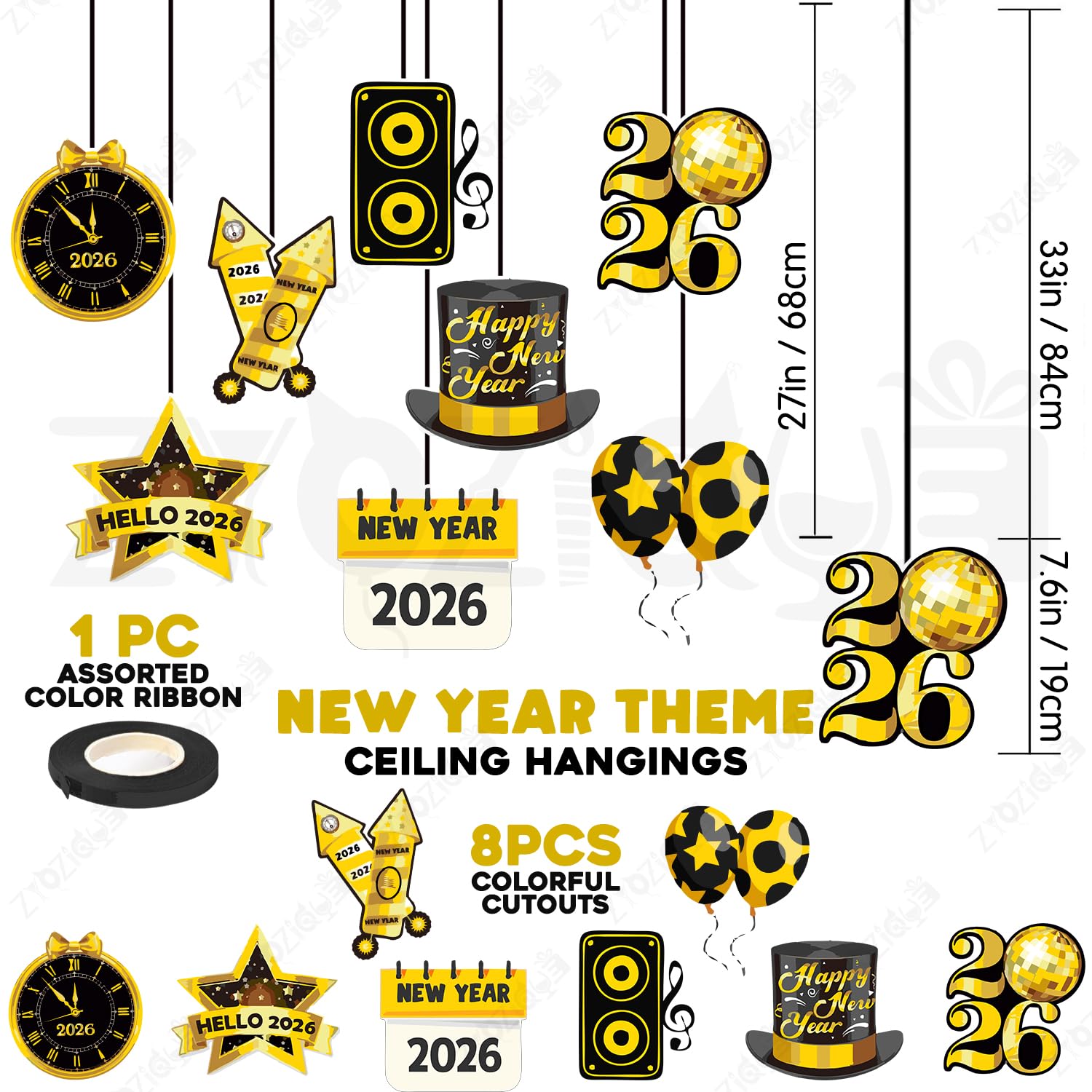 Zyozique® New Years Decorations 2026 | New Years Eve Party