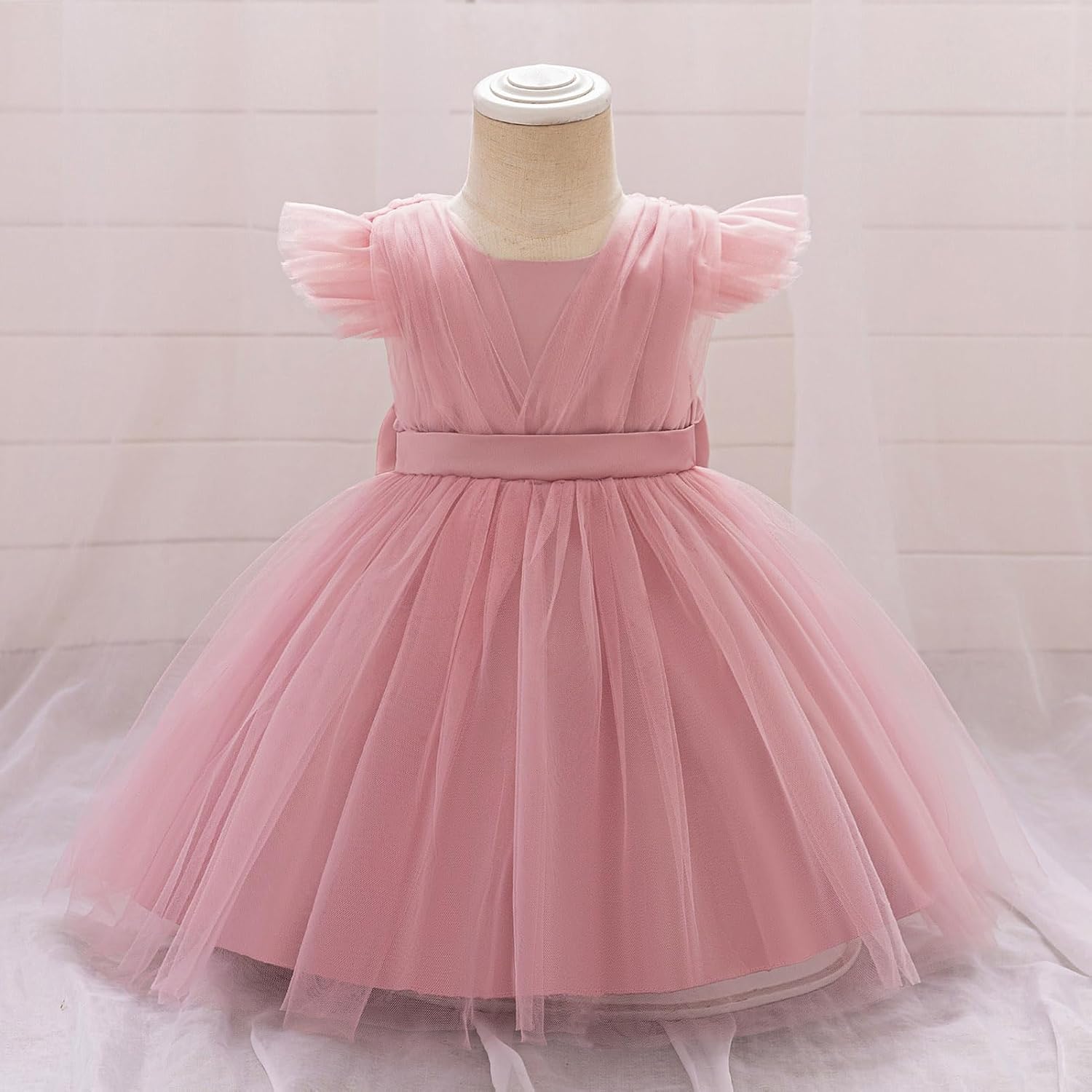 IBTOM CASTLE Baby Flower Girl Dress Princess Birthday Tulle Tutu Dresses Toddler Pageant Formal Dance Ball Gown - Image 2