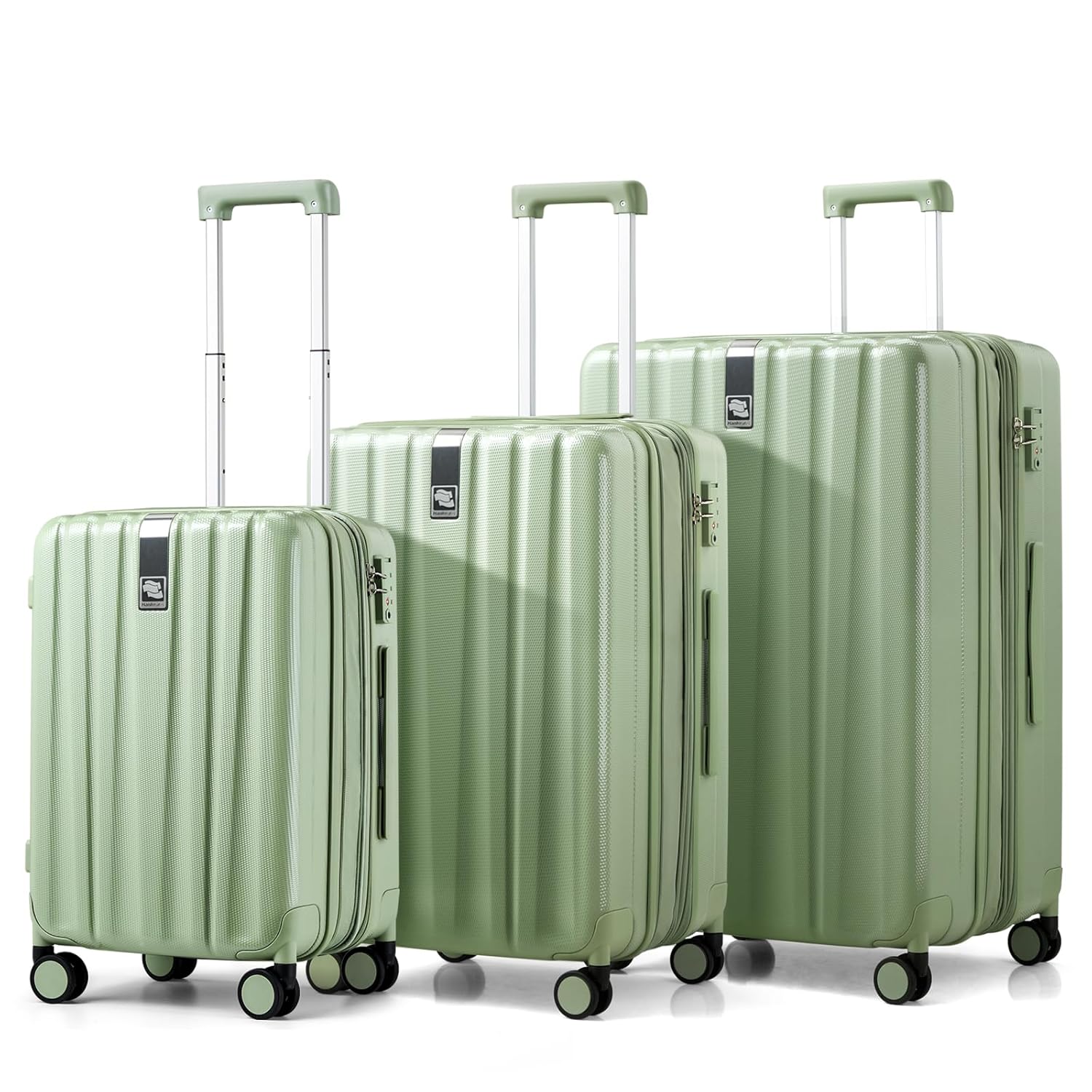 Hanke Expandable Hardshell Luggage Sets 3 piece Carry On Luggage with Wheels Suitcases Lightweight Checked Travel Luggage Rolling Large Suitcase...