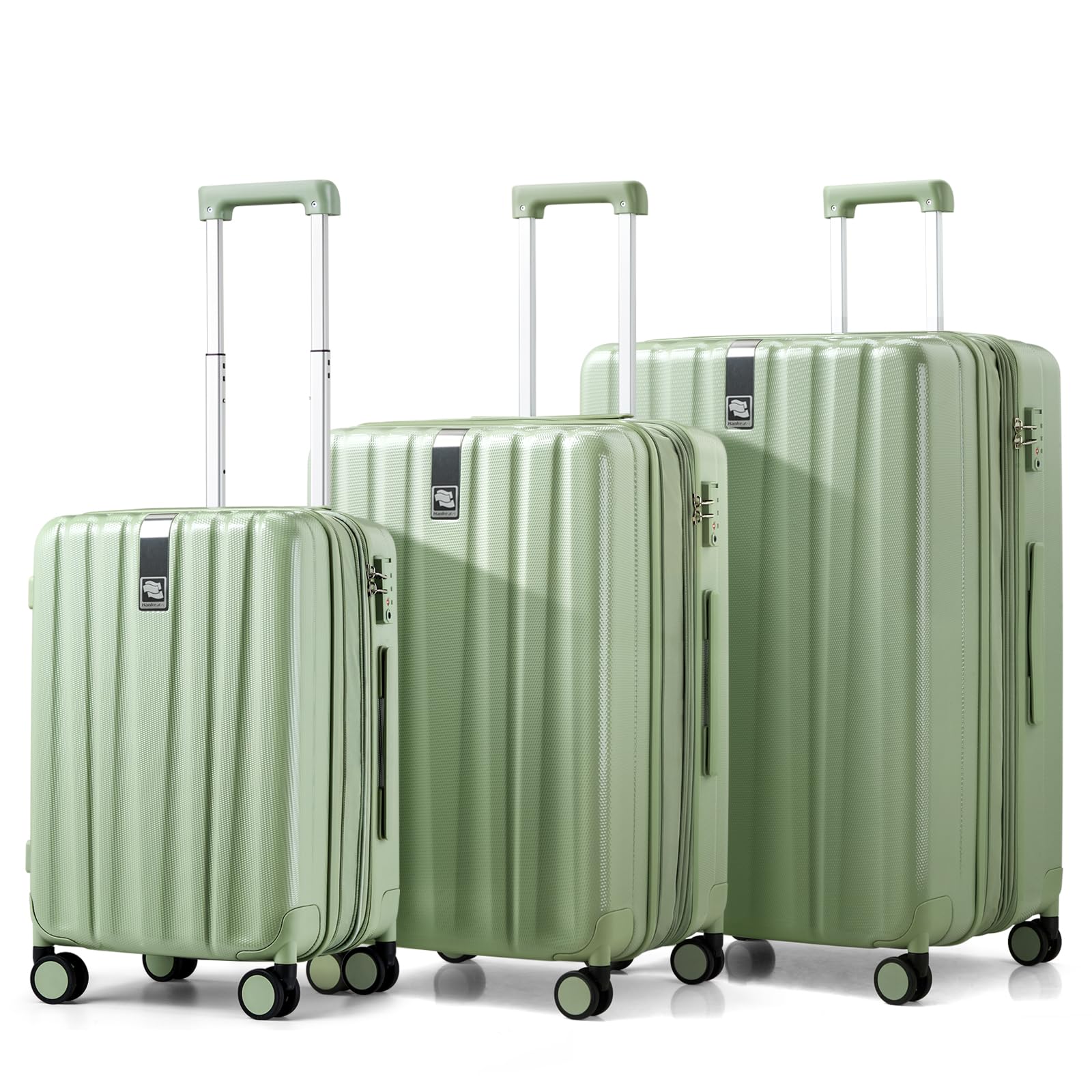 Hanke Expandable Hard Shell Luggage Sets, 3 Piece, 20/24/29 Inch