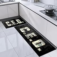 Vista 25 de GUBIYU Money Rug - Alfombra negra de 100 dólares con respaldo antideslizante, 23.6 x 35.4 pulgadas